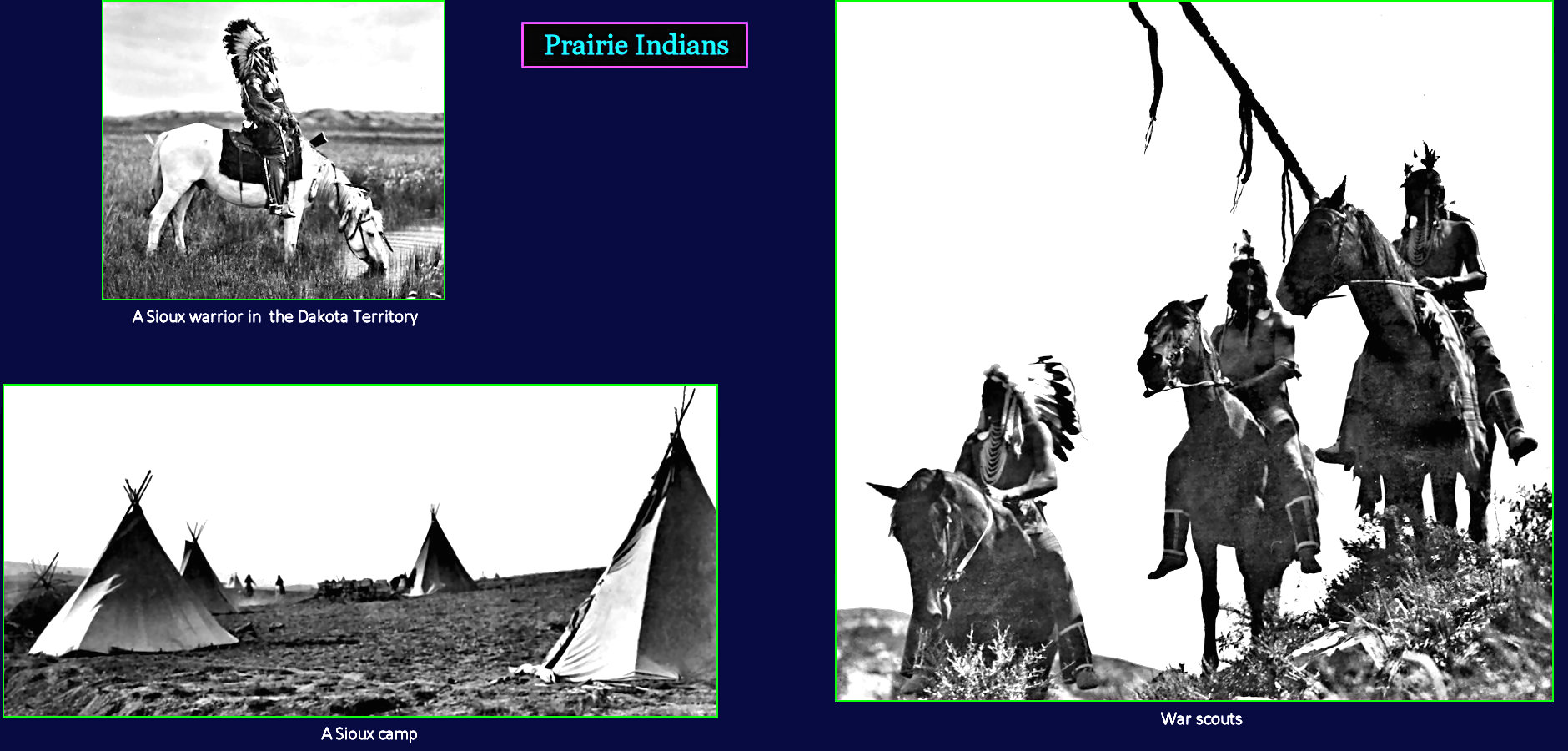 Prairie Sioux Indians, 1870s